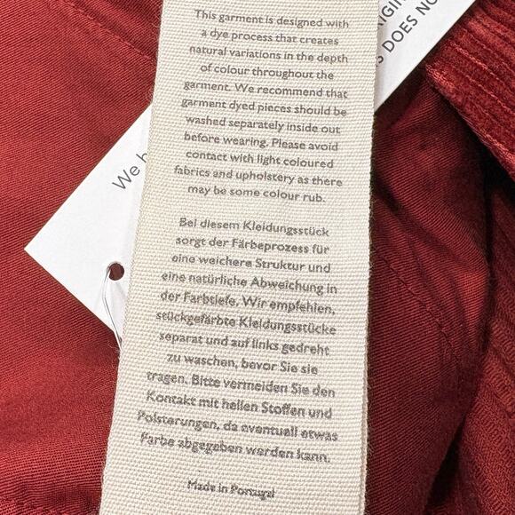 Poetry Size 6 Pants NEW Cotton Cord Wide Leg Trousers Soft Garnet Corduroy Fall - Picture 5 of 13